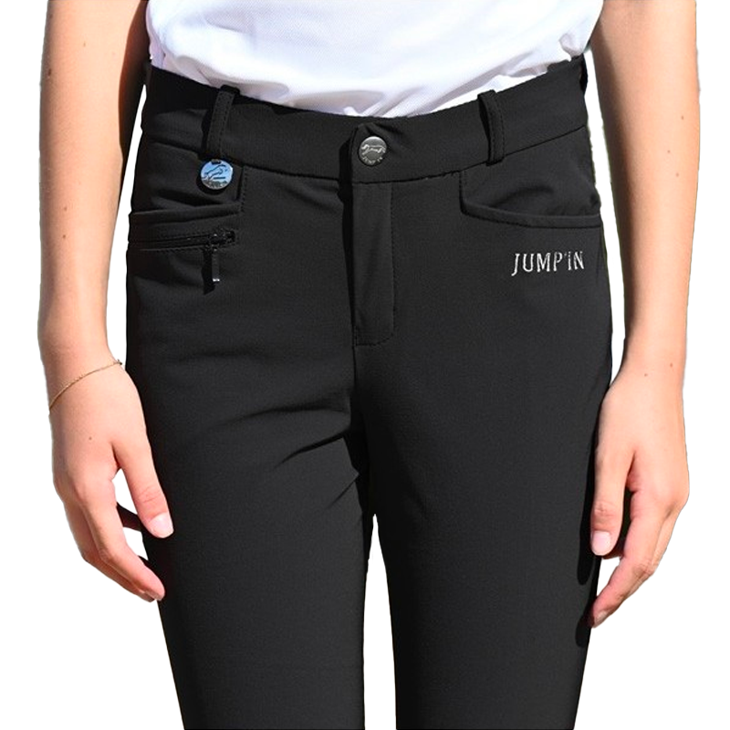 Jump'In - Pantalon d'équitation junior mixte Sacha noir | - Ohlala