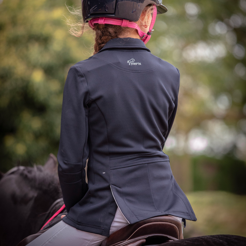 Jump'In - Veste de concours junior fille Charlie noir | - Ohlala