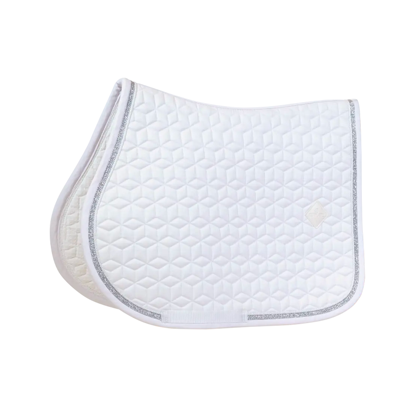 Kentucky Horsewear - Tapis de selle Glitter Rope blanc | - Ohlala