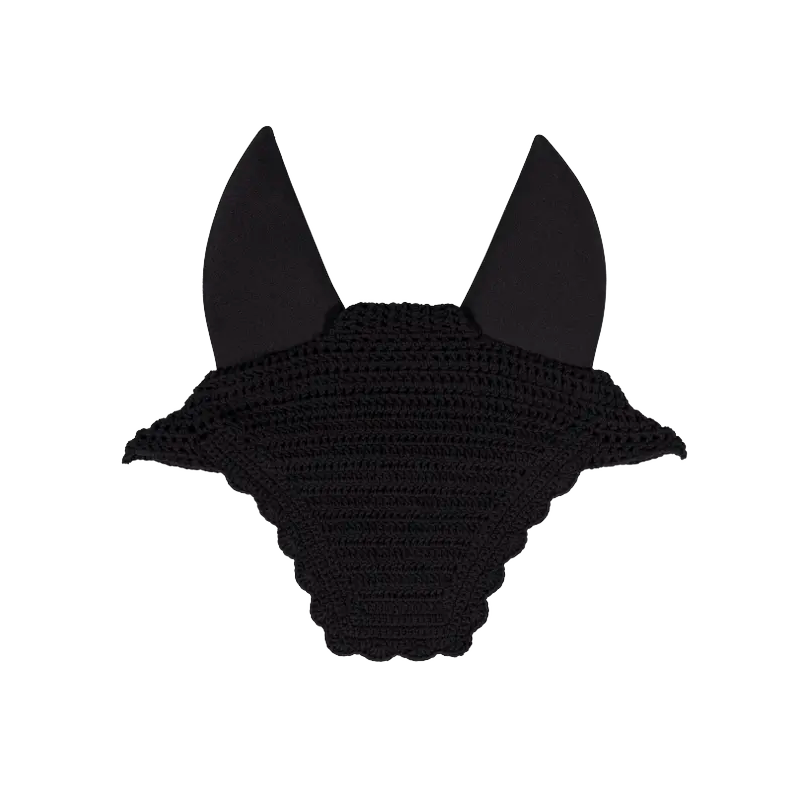 Kentucky Horsewear - Bonnet pour chevaux anti-mouche Wellington Wave noir | - Ohlala