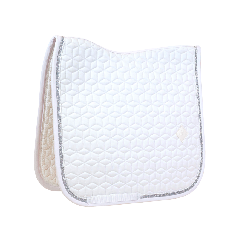 Kentucky Horsewear - Tapis de dressage Glitter Rope blanc | - Ohlala