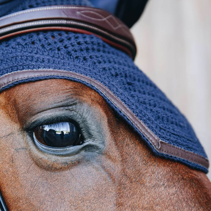 Kentucky Horsewear - Bonnet Wellington cuir marine | - Ohlala