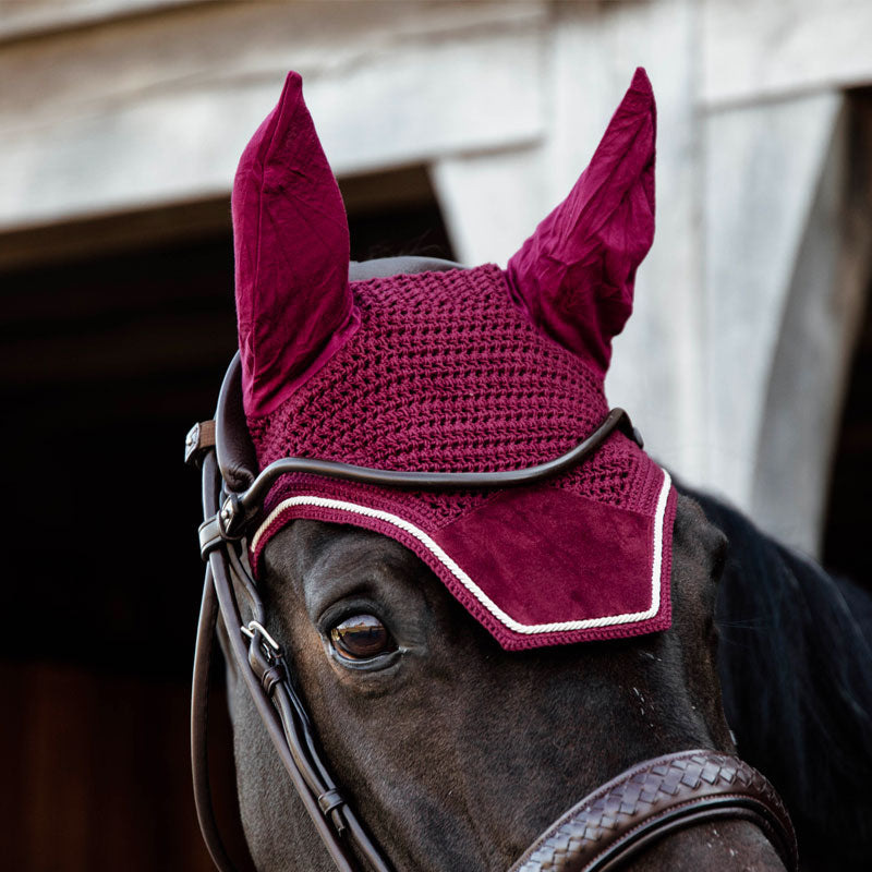 Kentucky Horsewear - Bonnet Wellington velvet bordeaux | - Ohlala