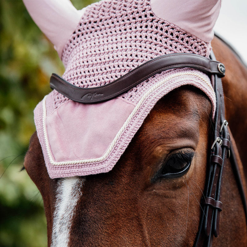 Kentucky Horsewear - Bonnet Wellington velvet vieux rose | - Ohlala