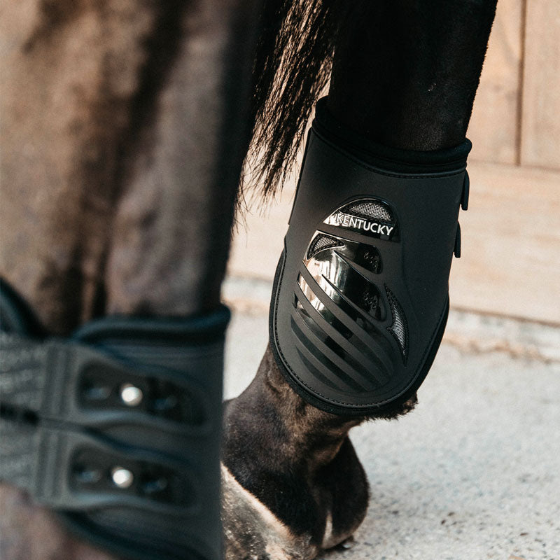 Kentucky Horsewear - Protège boulet élastique haut noir | - Ohlala