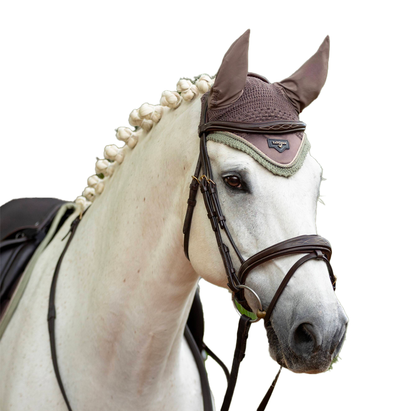 Lemieux - Bonnet pour chevaux anti-mouches Loire walnut | - Ohlala