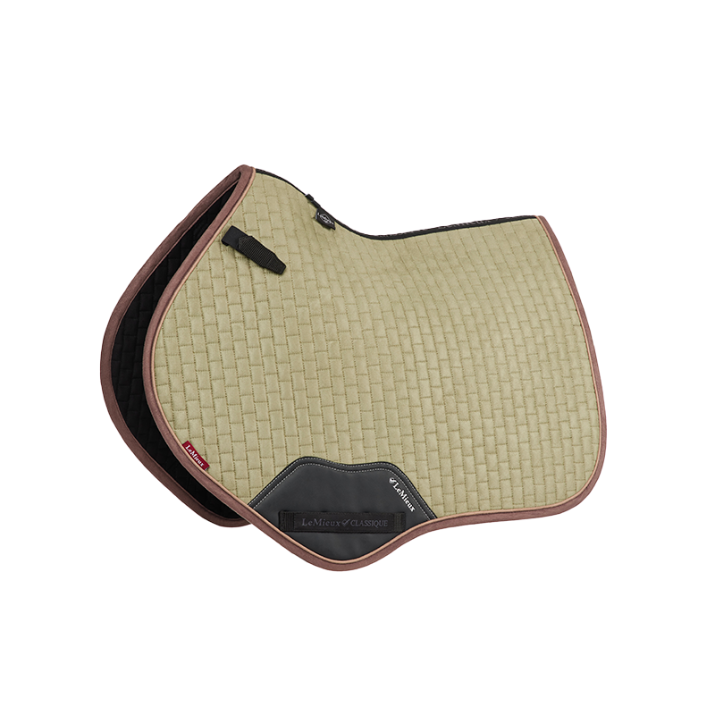 Lemieux - Tapis de selle Square Suede Close Contact fern | - Ohlala