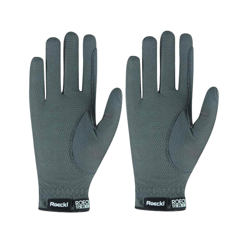 Roeckl - Gants d'équitation Grip gris anthracite | - Ohlala