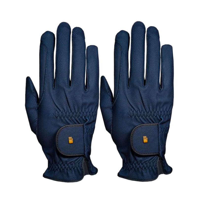 Roeckl - Gants d'équitation junior Grip marine | - Ohlala