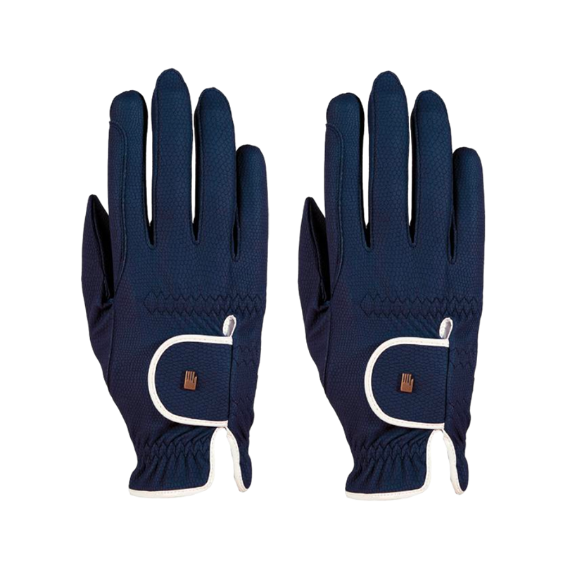 Roeckl - Gants d'équitation Lona marine/ blanc | - Ohlala