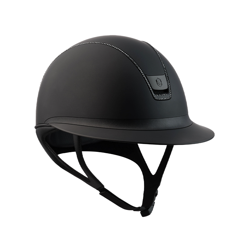 Samshield - Casque d'équitation Miss Shield 2.0 Shadowmatt  noir 300 Swaroski | - Ohlala