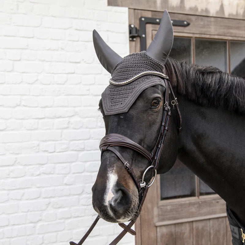 Kentucky Horsewear - Bonnet anti-mouche Wellington soundless gris | - Ohlala