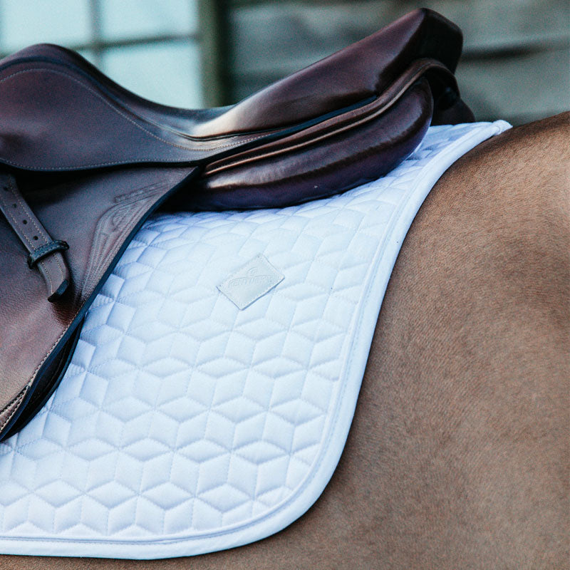 Kentucky Horsewear - Tapis de selle basic blanc | - Ohlala