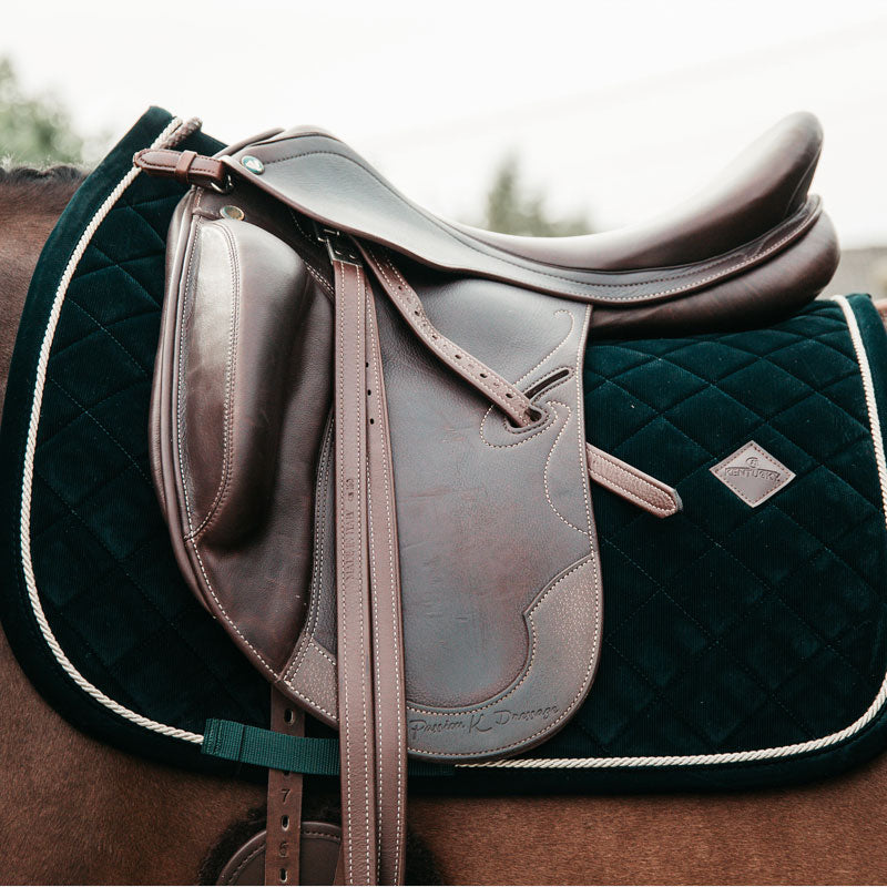 Kentucky Horsewear - Tapis de dressage Corduroy Vert Sapin | - Ohlala