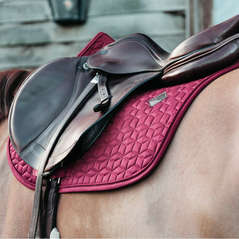 Kentucky Horsewear - Tapis de selle Basic bordeaux | - Ohlala