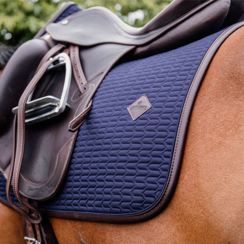 Kentucky Horsewear - Tapis de dressage Color Edition Cuir marine | - Ohlala