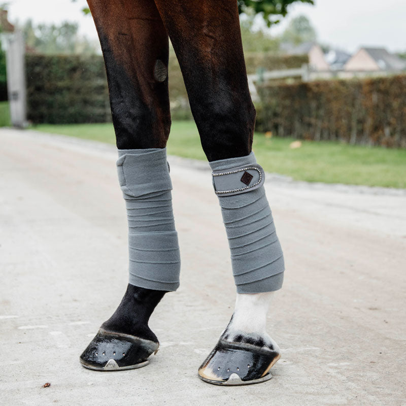 Kentucky Horsewear - Bandes de polo pearls gris (x4) | - Ohlala