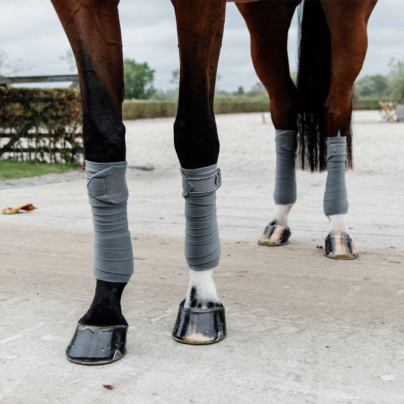 Kentucky Horsewear - Bandes de polo pearls gris (x4) | - Ohlala