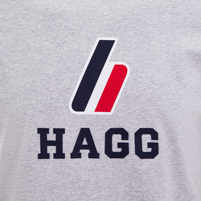 Hagg - T-shirt manches courtes homme gris | - Ohlala