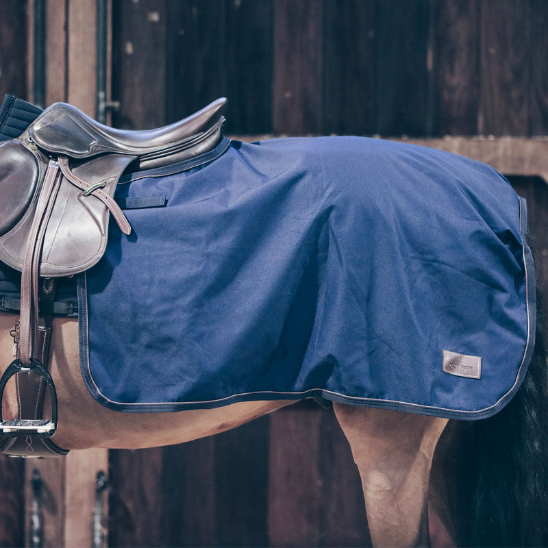 Kentucky Horsewear - Couvre-reins carré imperméable marine 600D | - Ohlala