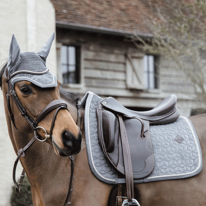 Kentucky Horsewear - Tapis de dressage Basic Velvet gris | - Ohlala